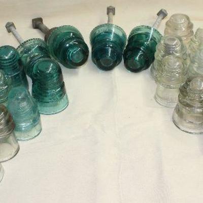 Vintage Glass Insulators 