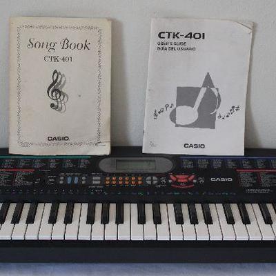 Casio CTK-401 Electronic Keyboard with Manual and Song Book