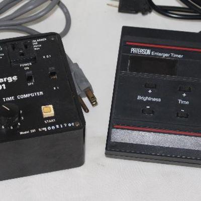 Kearsarge 201 Darkroom Enlarging Time Computer; Paterson 200D Enlarging Timer