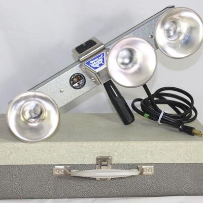 Vintage Movie Camera Light Bar with Carrying Case