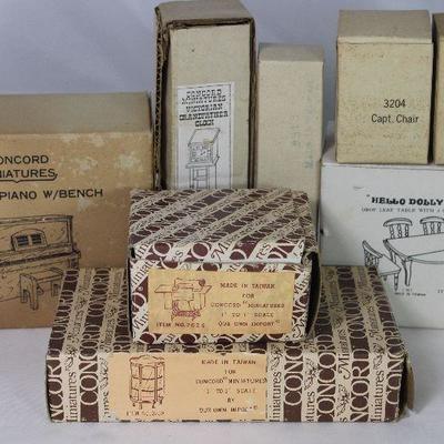 Doll House Furniture with boxes
