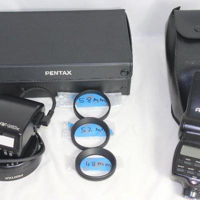 Pentax lens rings, Electronic and Electronic Flash. 