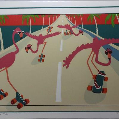 â€œHighway Oneâ€ 52/80 signed and numbered by Teresa Farr 1988 (24â€ x 18â€)