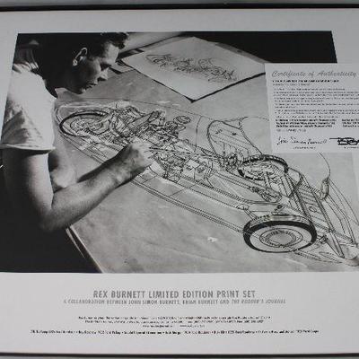 Rex Burnett Box Set of 6 Fine Art Limited Edition Prints with Certificate of Authenticity, A Collaboration between John Simon Burnett,...