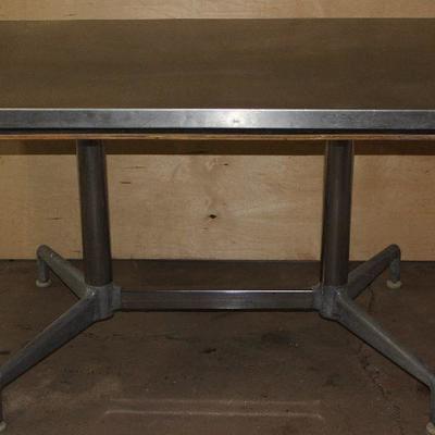 Trestle Base Stainless Steel Table (48â€W x28â€D x 29â€H)