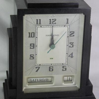 Hammond Clock Co.  â€œGregoryâ€ aka â€Skyscraperâ€ Synchronous 1930â€™s Art Deco Clock