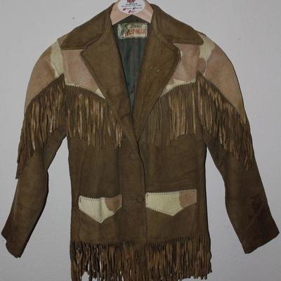Tregos Westwear Vintage Childâ€™s Fringed Western Jacket