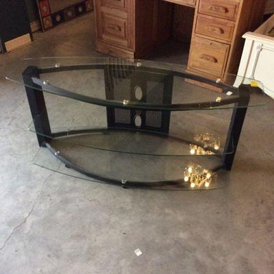 glass top tv stand 