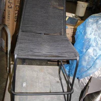 Black Cord 24 inch Height Bar Chair