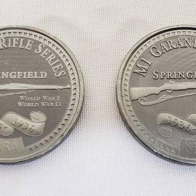 Lot of 2 NRA Medallions - 2 different rifles on re .....