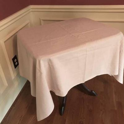 Beige table cloth