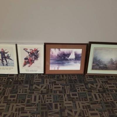 Lot of 4 Framed Prints