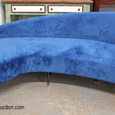  NEW Contemporary Blue Velour Modern Design Sofa

Auction Estimate $300-$600 â€“ Located Inside 