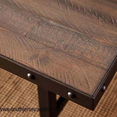  NEW â€œHillsdale Furnitureâ€ Jennings Wood and Metal Rectangular Dining Room Table in the Dark Chestnut #100093-100162

Auction...