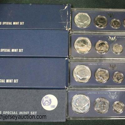  United States Special Mint Sets (1 â€“1967 & 3â€“1966)

Auction Estimate $5-$10 each â€“ Located Glassware 