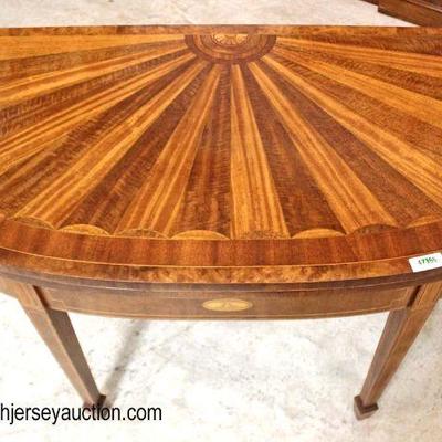  SUPER CLEAN Mahogany Inlaid â€œBaker Furniture Charleston Collectionâ€ Oversized Flip Top Game Table with Sunburst 2 Tone Top

Auction...