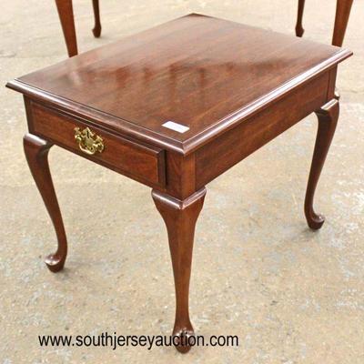  SOLID Cherry â€œPennsylvania House Furnitureâ€ Queen Anne One Drawer Lamp Table

Auction Estimate $50-$100 â€“ Located Inside 