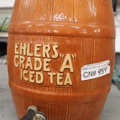   â€œEhlers Grade Aâ€ Advertisement Iced Tea Dispenser

Auction Estimate $100-$300 â€“ Located Glassware 