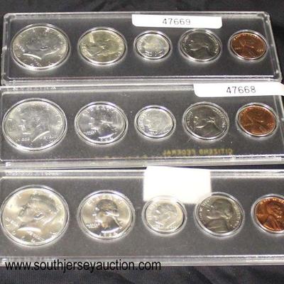  Selection of (3) 1964 Kennedy U.S. Silver Proof Sets

Auction Estimate $10-$30 each â€“ Located Glassware 