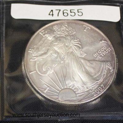  2007 Silver American Eagle Dollar

Auction Estimate $20-$50 â€“ Located Glassware 