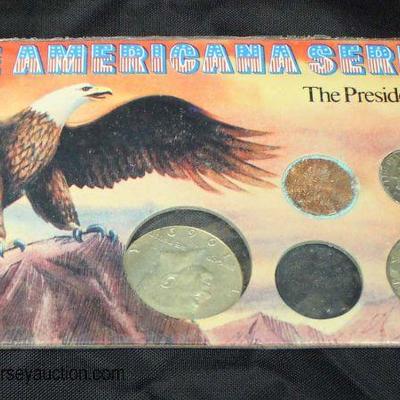  â€œThe Americana Seriesâ€ The Presidents Coins

Auction Estimate $5-$10 â€“ Located Glassware 