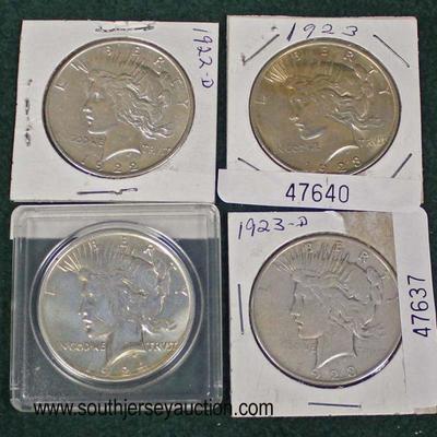  Selection of Silver Peace Dollars

Auction Estimate $20-$50 each â€“ Located Glassware 