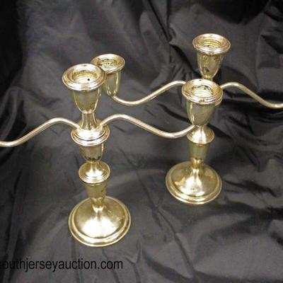  Pair of Sterling 3 Arm Candelabrums

Auction Estimate $100-$200 â€“ Located Glassware 