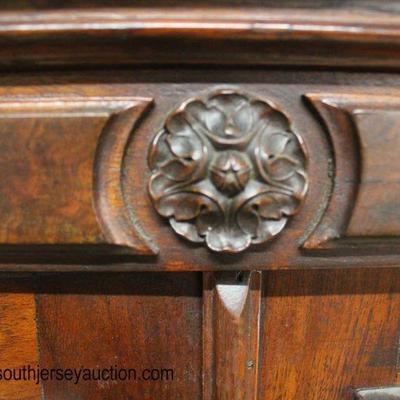 ANTIQUE Walnut Victorian Carved 2 Door 2 Drawer Bookcase

Auction Estimate $300-$600 â€“ Located Inside 