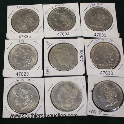  Selection of Silver Morgan Dollars

Auction Estimate $20-$50 each â€“ Located Glassware 