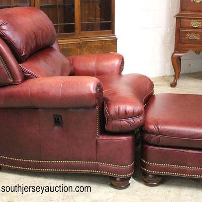  â€” QUALITY â€”

â€œHancock and Mooreâ€ Leather in the Burgundy Recliner Chair and Ottoman

Auction Estimate $600-$1200 â€“ Located...