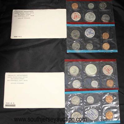  5 Sets of 2 per Envelope United States Uncirculated Mint Sets including: 1968, 1969, 1970, 1972 and 1974

Auction Estimate $50-$100 â€“...