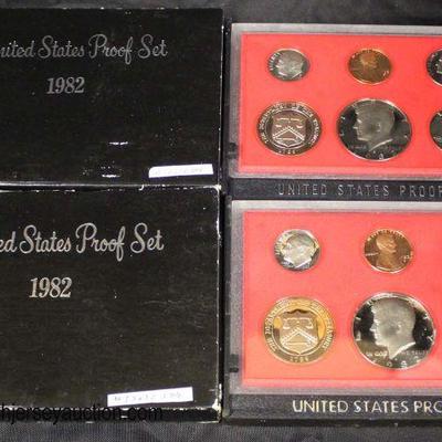  (2) United States 1982 Proof Sets

Auction Estimate $10-$20 â€“ Located Glassware 