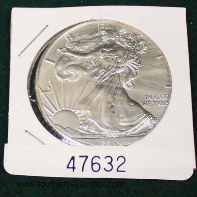  United States 2019 Silver American Eagle Dollar

Auction Estimate $20-$50 â€“ Located Glassware 
