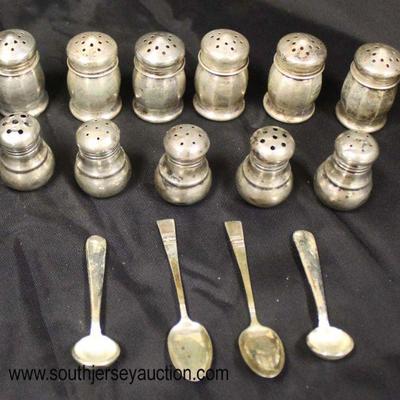  11 Sterling Salts and 4 Sterling Salt Spoons

Auction Estimate $50-$100 â€“ Located Glassware 