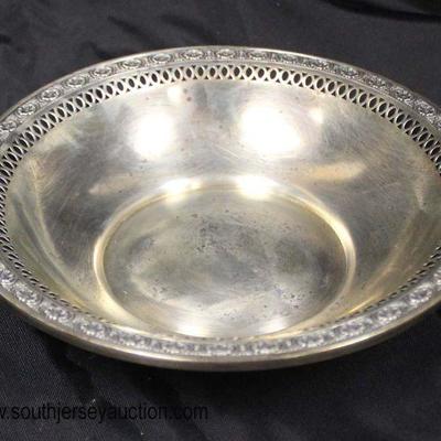  Sterling 6â€ Filigree Bowl approximately 2.08 ozt

Auction Estimate $40-$80 â€“ Located Glassware 