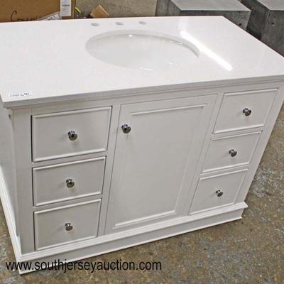  NEW 42â€ Marble Top White 6 Drawer 1 Door Bathroom Vanity with Hardware

Auction Estimate $200-$400 â€“ Located Inside 