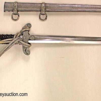 Lot 2: German Reichsbahn dress dagger model 1935 railway dagger with black cellulite grip
Est: $1,000 â€“ $2,000