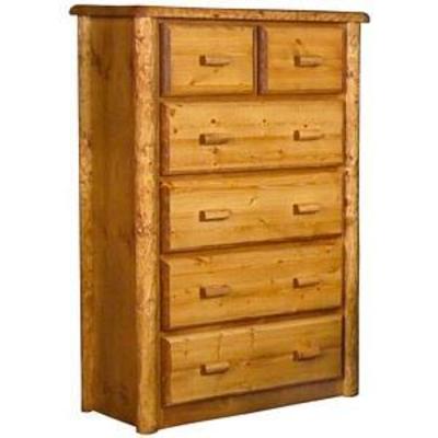 Pine Lodge 6-drawer chest Honey Finish