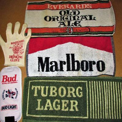 Badger drinking glove & bar towels