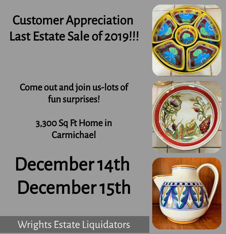Holiday Carmichael Estate Sale Carmichael Ca 95608