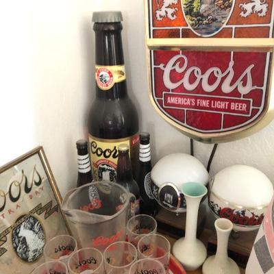 Room full of Vintage Coors Pottery & Coors collectibles
