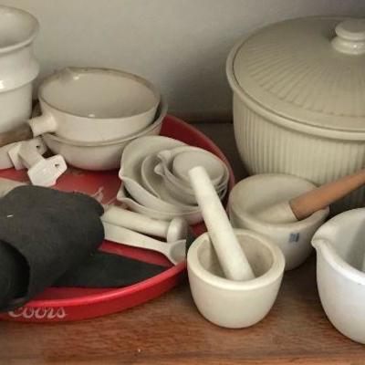 Room full of Vintage Coors Pottery & Coors collectibles