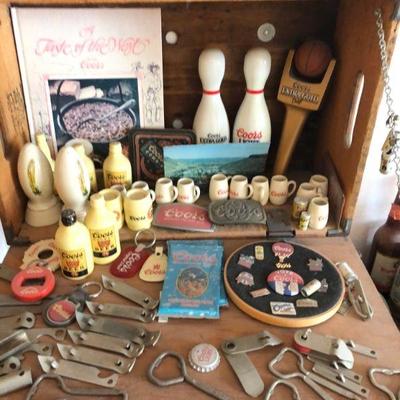 Room full of Vintage Coors Pottery & Coors collectibles
