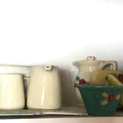 Room full of Vintage Coors Pottery & Coors collectibles