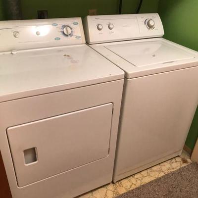 Frigidaire Dryer
Whirlpool Washer