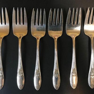 â€¢	Vintage Amston Sterling Silver Colonial Rose, Circa 1948
â€¢	36 pieces sterling silver flatware 6 piece place settings for 6,...