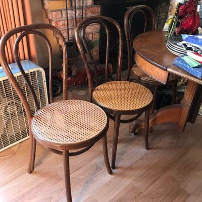 Vintage Bentwood Cane Chair ZPM Radomsko Poland
