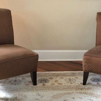 https://www.ebay.com/itm/114000984376  BG0019: 2 Modern Cloth Brown Occasional Chairs $175 OBO Local Pickup