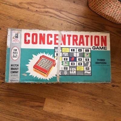 Vintage concentration game