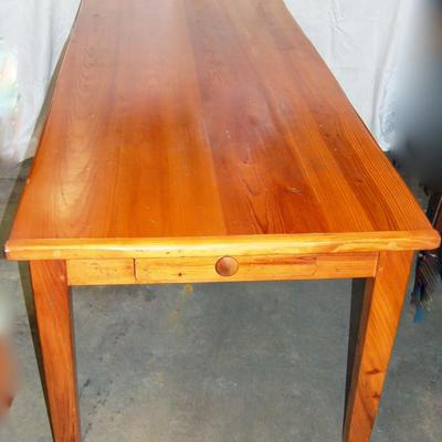 Bench made pine table